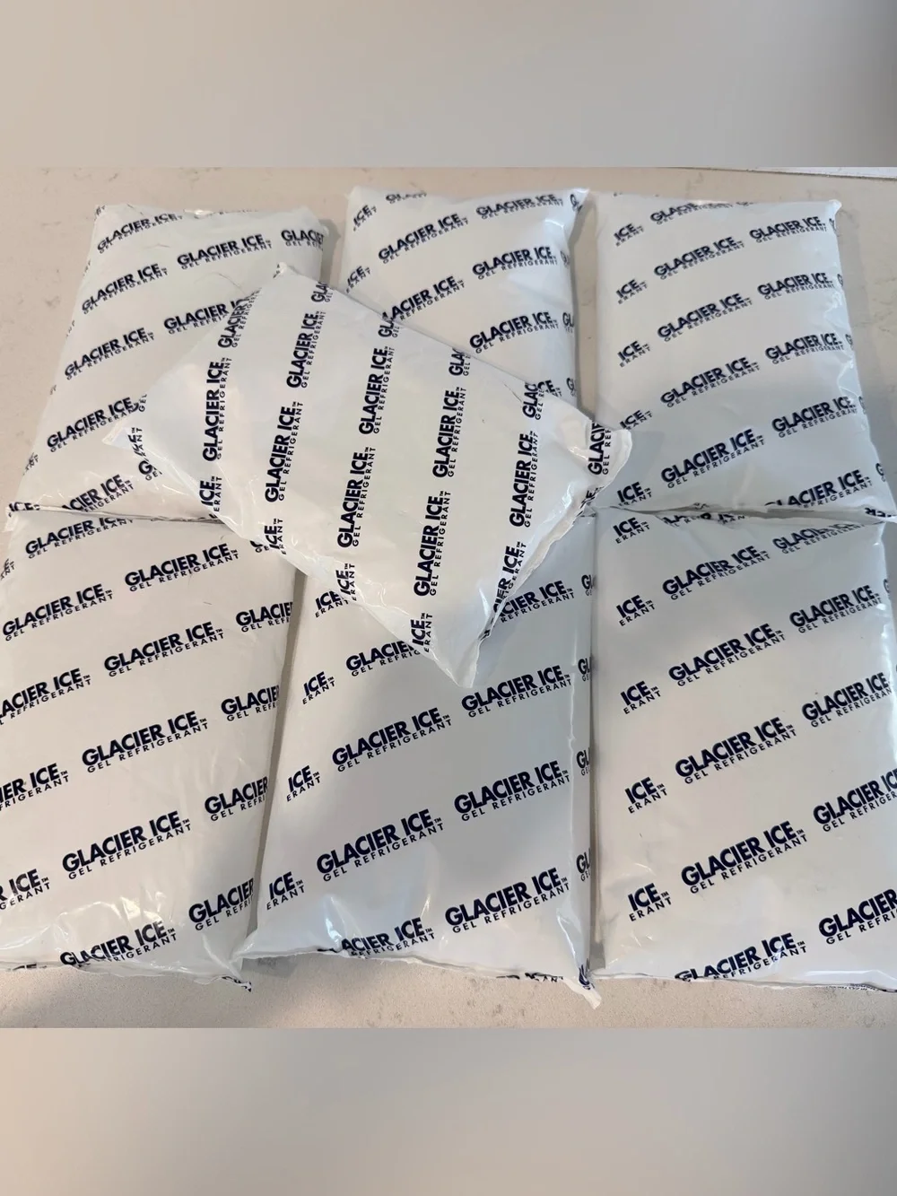 7 Gel Refrigerant Pack - White Cooling Packs (Bulk) shipping coolers